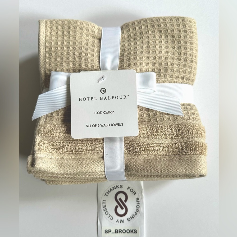 🎁Hotel Balfour Wash Cloth Set - 5 Pieces - TrueLinen